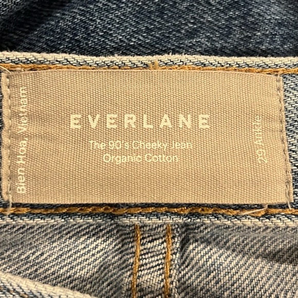 Everlane The 90s cheeky ankle jean lightwash button fly size 29 - Picture 7 of 8